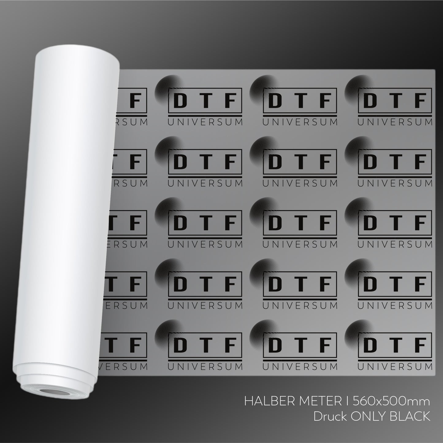 DTF Transfer 56 x 50 cm Only Black