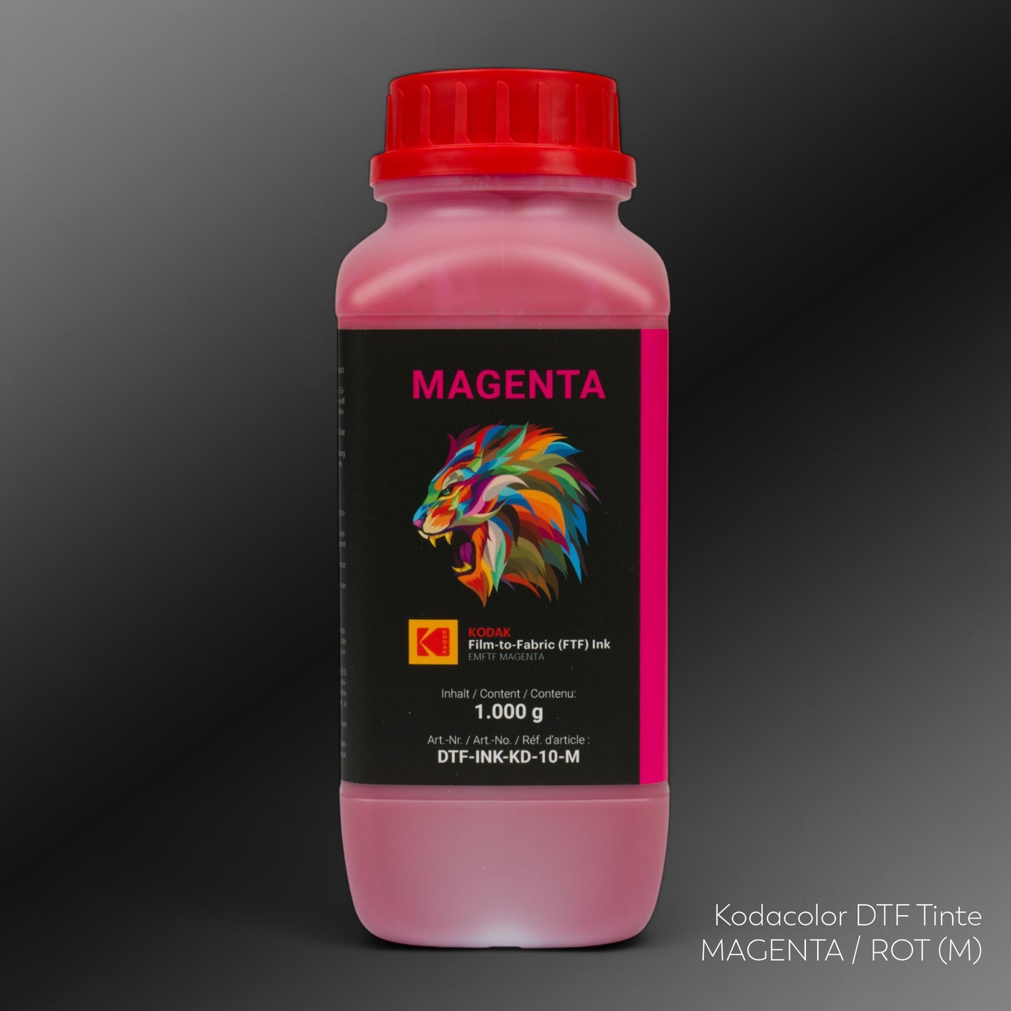 Kodacolor DTF Tinte versch. Farben 1kg Flasche