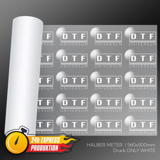 DTF Transfer 56 x 50 cm Only White 24h Express