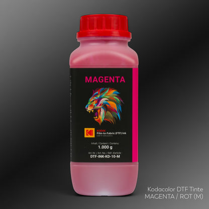 Kodacolor DTF Tinte versch. Farben 1kg Flasche
